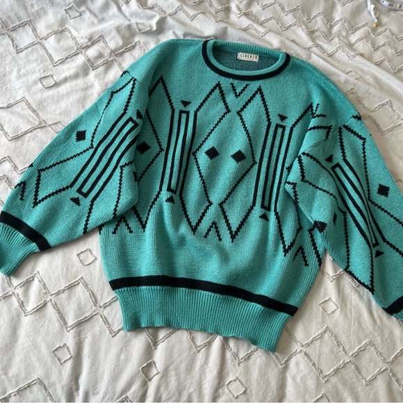 vintage 80s balloon sleeve sweater - Picture 6 of 10